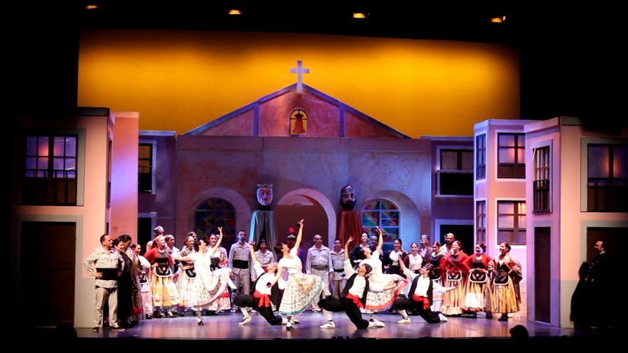 Cartel de Gigantes y Cabezudos — Teatro Cervantes, Málaga