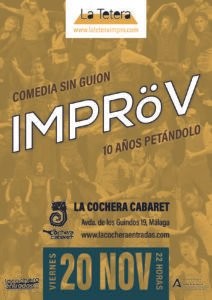 Cartel de IMPROV — La Cochera Cabaret, Málaga